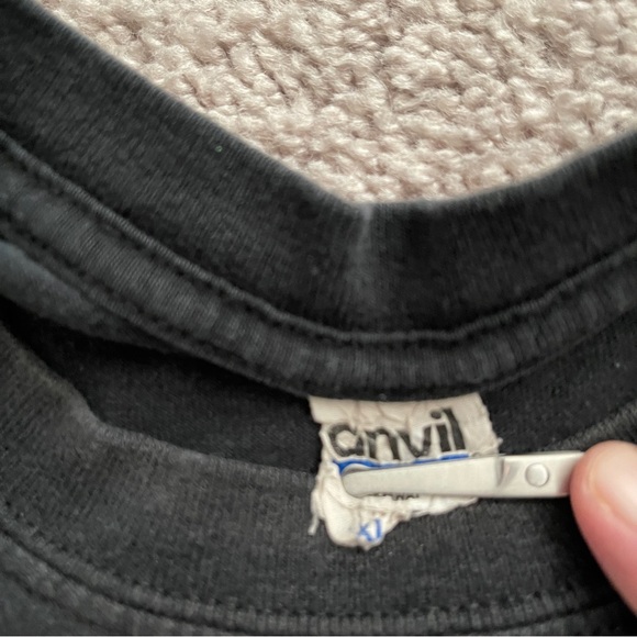 Vintage Hinder Black Flames Photo 2000s Band tour Shirt / size XL - Picture 5 of 9